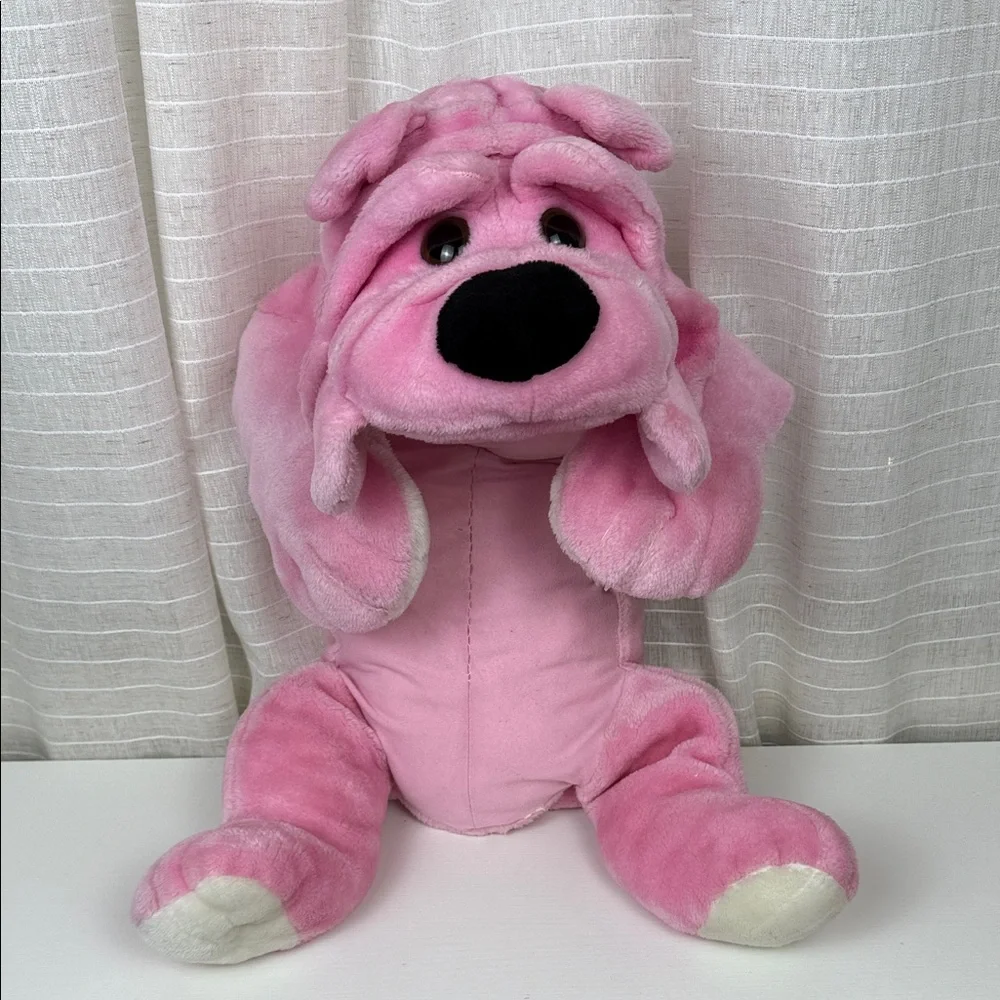 Charming Pink Plush Dog Toy